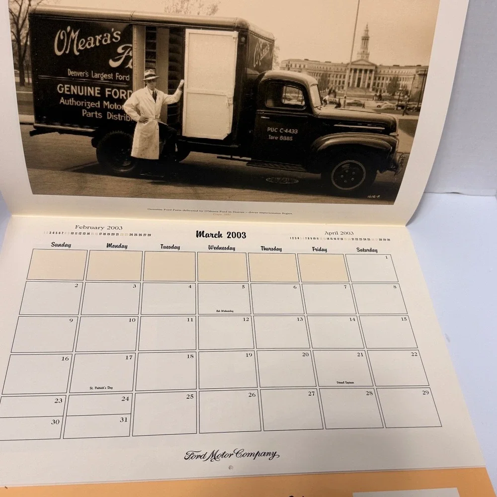 Ford Motor Company‎ 2003 Calendar Quality Originals Century of Success Vintage